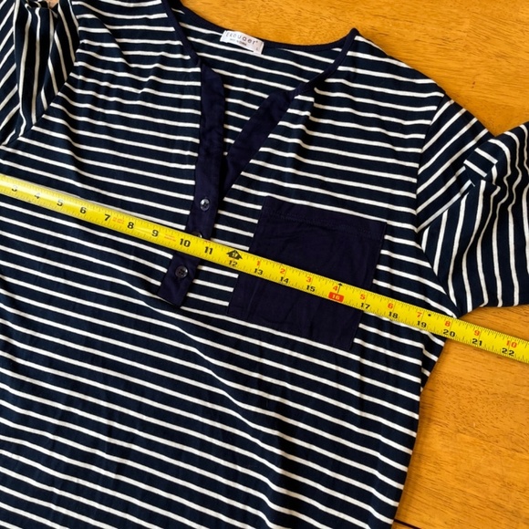 Ekouaer Lounge wear  Long Sleeve Button Down v neck Sleepwear dress, Size L - Picture 7 of 11